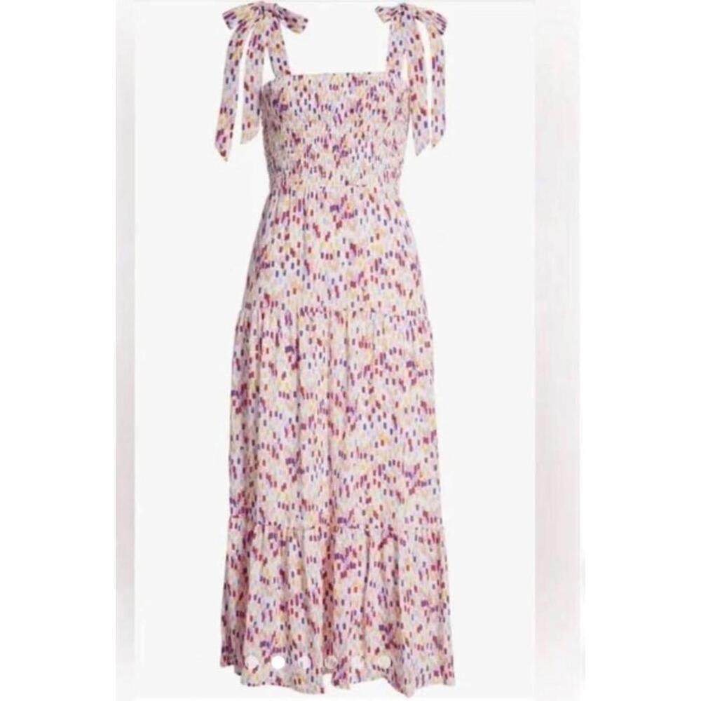 Sam Edelman White Multicolored Maxi Dress